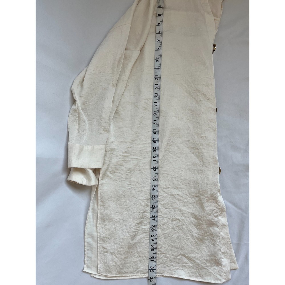 Zara Cream Button-Up Tunic - Picture 10 of 11